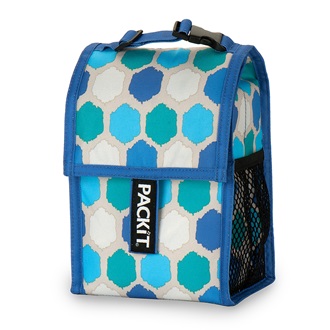 PACKIT FREEZABLE BABY BOTTLE COOL BAG in Blue Dot Design