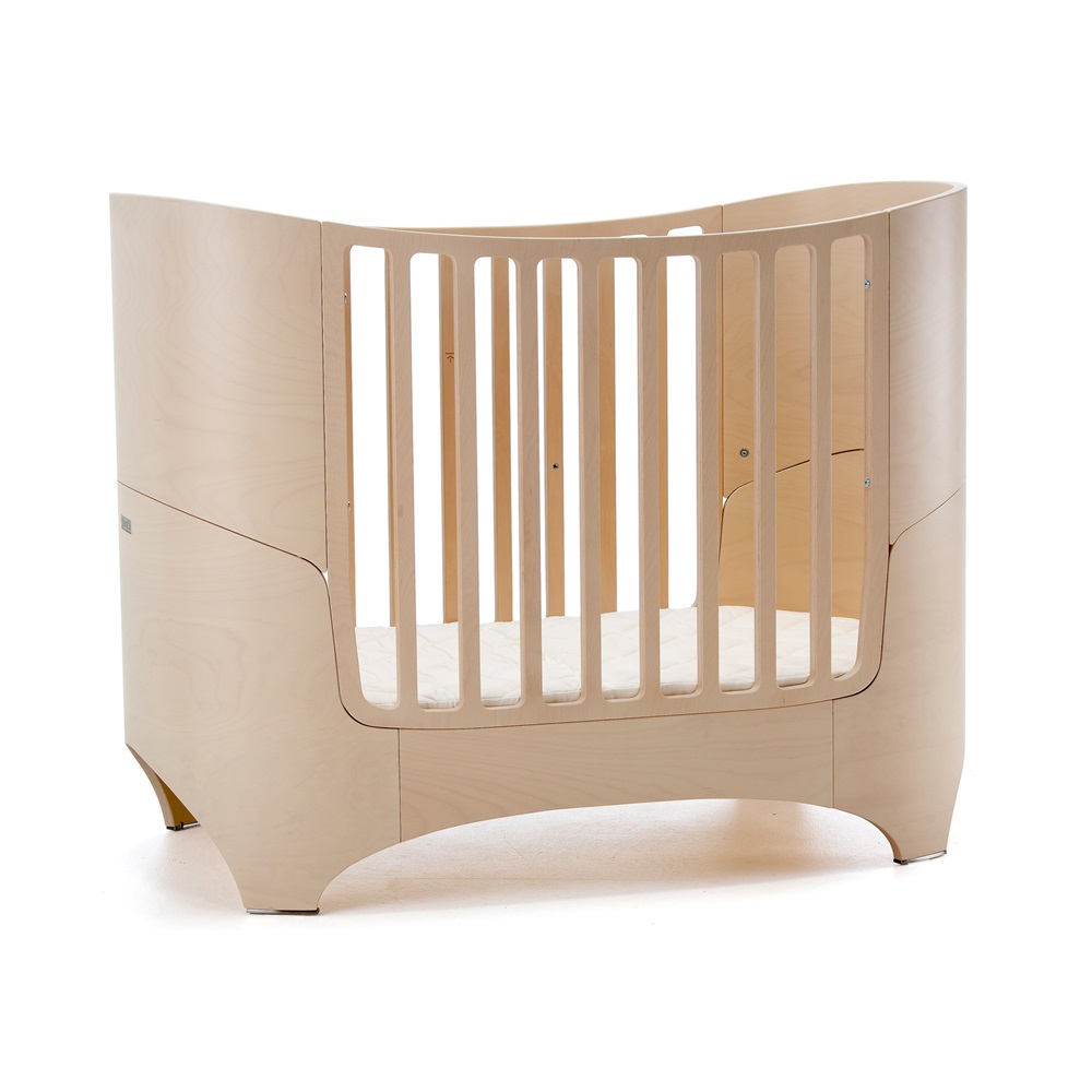 Leander Baby Bed & Mattress In Whitewash Babies Cots & Furniture C