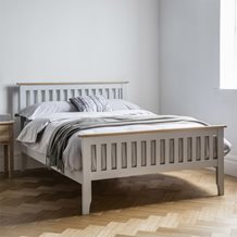 BANBURY HIGH END BED in Grey by Frank Hudson