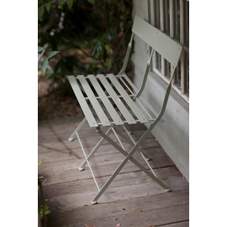  FOLDING BISTRO BENCH in Clay By Garden Trading