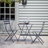  2 SEATER BISTRO TABLE & CHAIRS SET in Charcoal