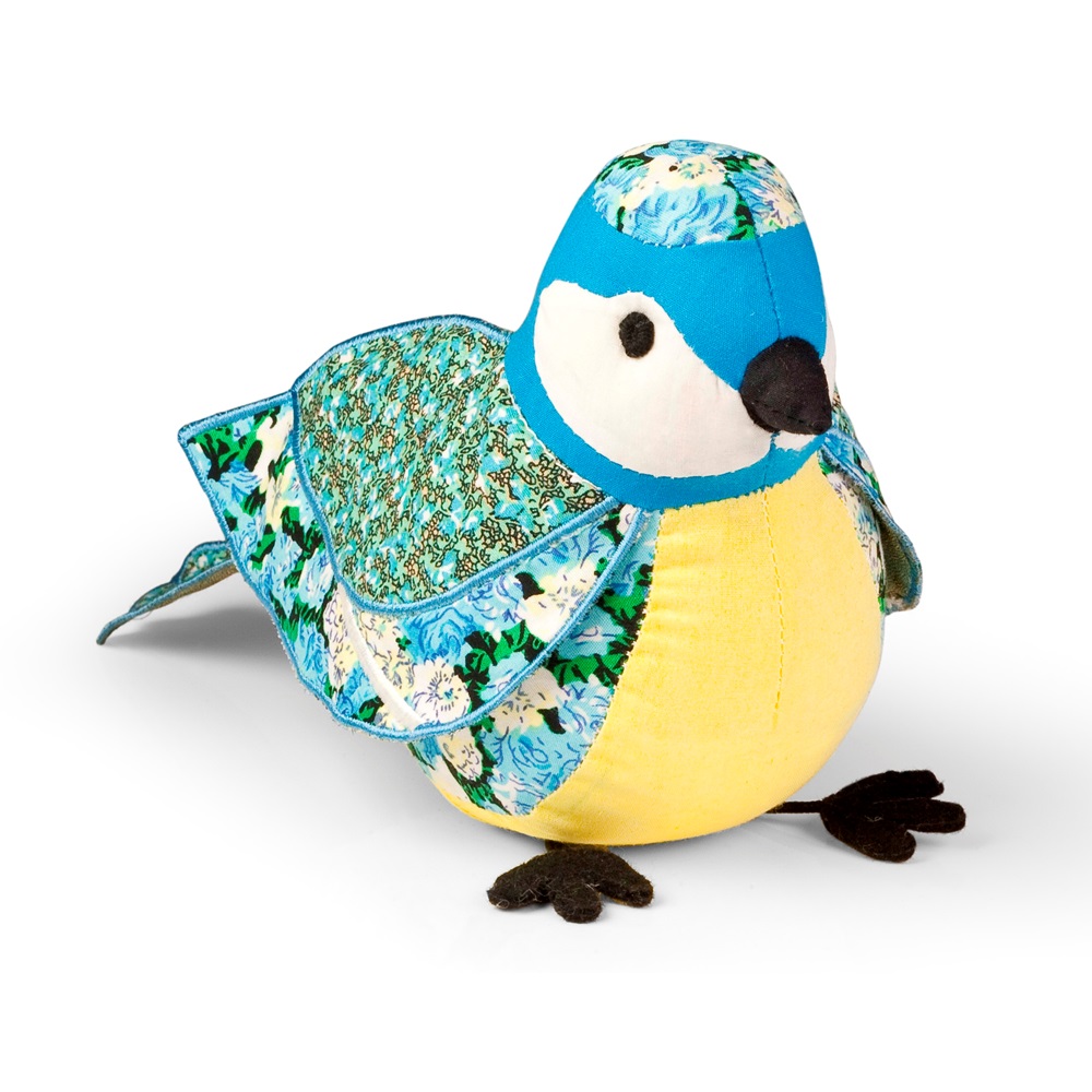 LITTLE BLUE TIT Bird Animal Paperweight by Dora Designs
