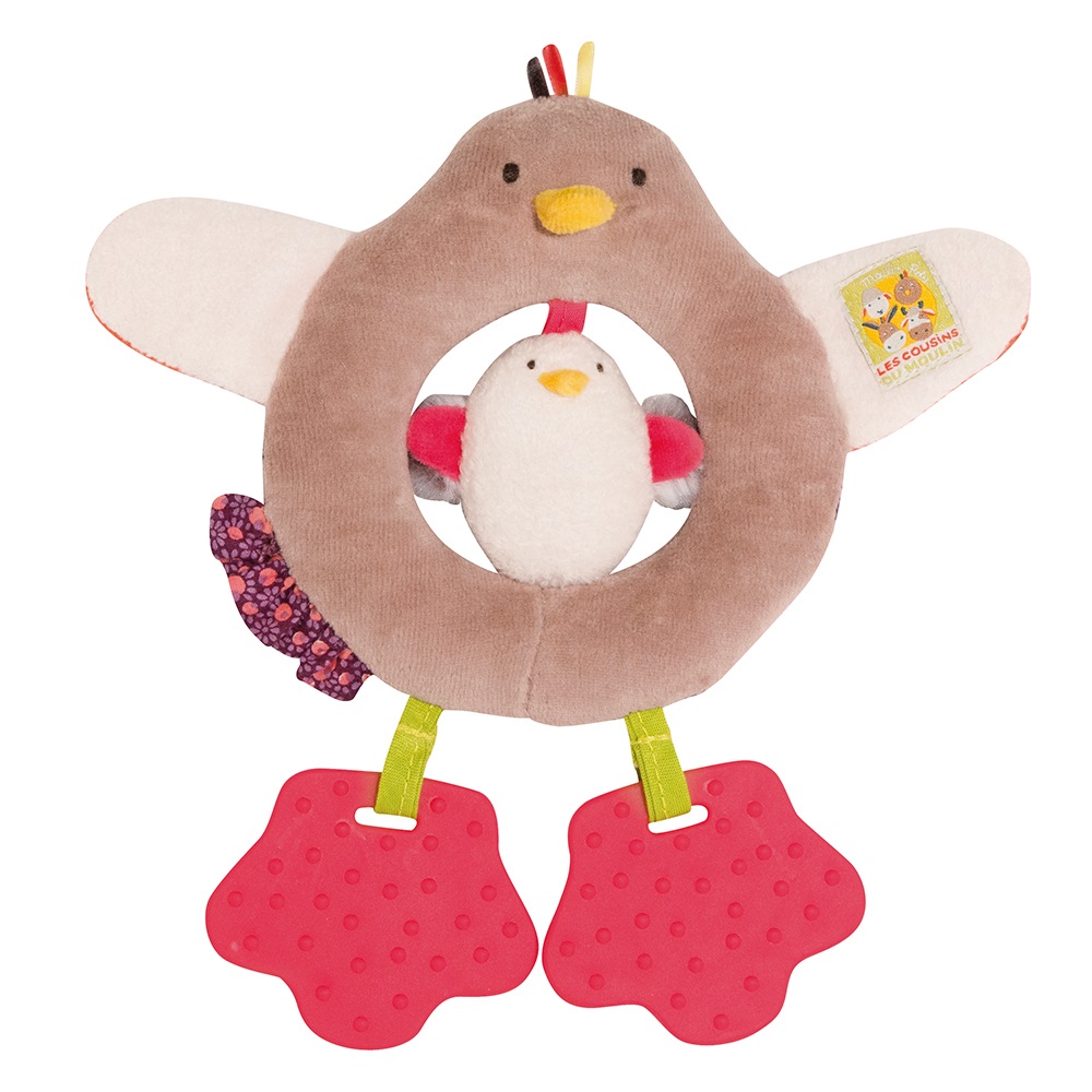 MOULIN ROTY CHILDRENS HEN RING RATTLE