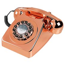 RETRO TELEPHONE 746 in Brushed Copper