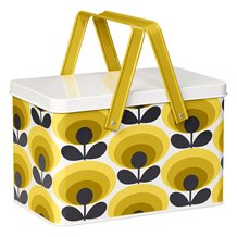 ORLA KIELY GARDEN TOOL BOX in 70s Dandelion Oval Flower Print