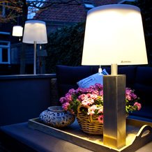 DOCKLIGHT LED SOLAR GARDEN LAMP with Remote Control