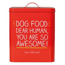 DOG FOOD STORAGE TIN from Happy Jackson