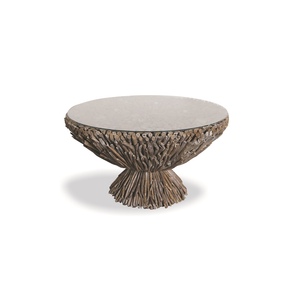 Driftwood Round Coffee Table - Bluebone | Cuckooland