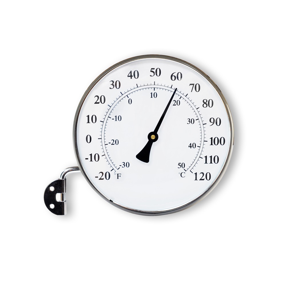 FITZROY CIRCULAR THERMOMETER in Charcoal Colour