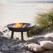 FOSCOT OUTDOOR FIRE PIT in Raw Steel