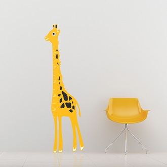 KIDS WALL STICKET in 'Giraffe Height Chart' design