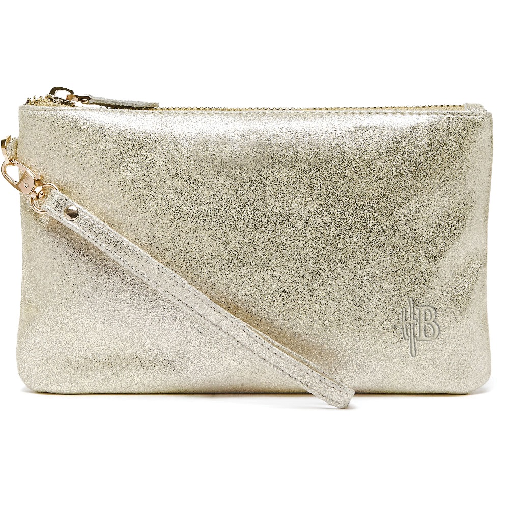 Mighty Purse in Gold Shimmer Goat Leather