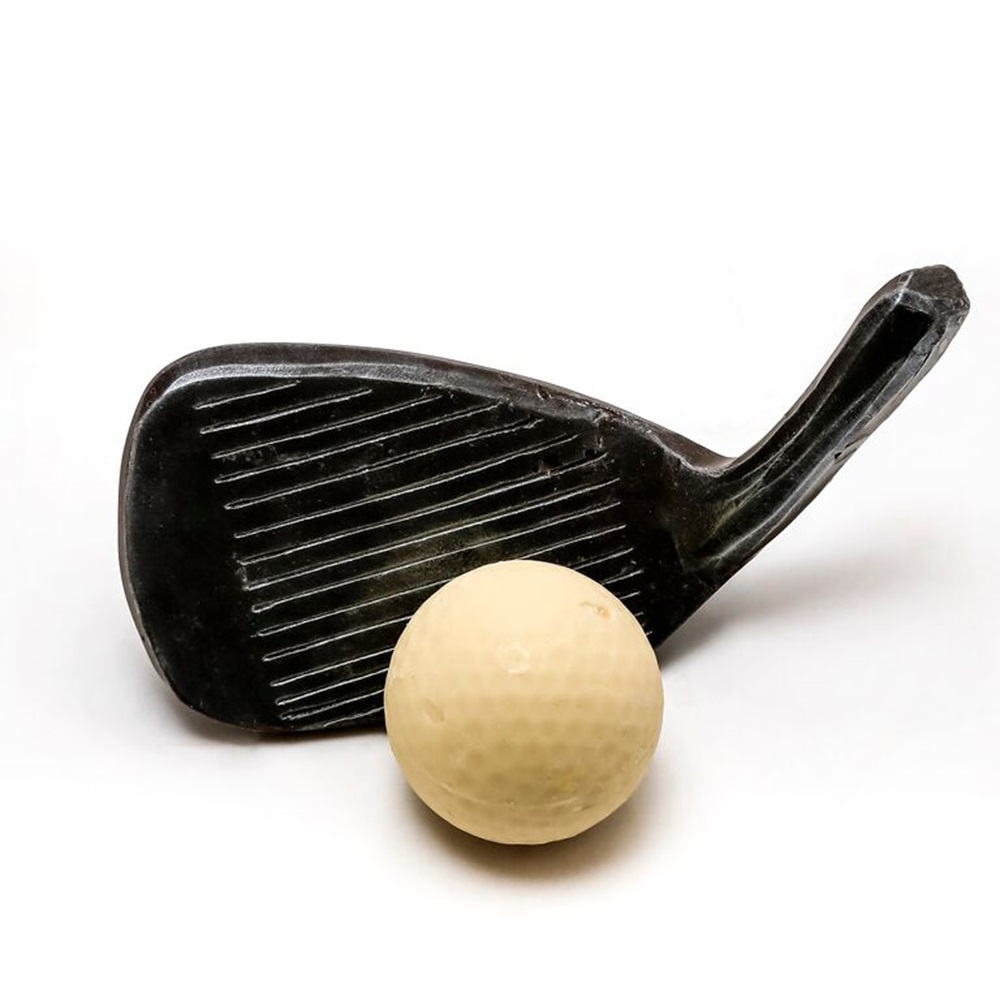 BELGIAN CHOCOLATE GOLF IRON & BALL