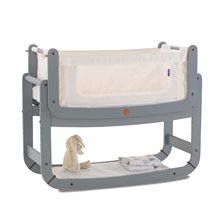 SNUZPOD 2 3-in-1 BEDSIDE CRIB with Mattress in Dove Grey