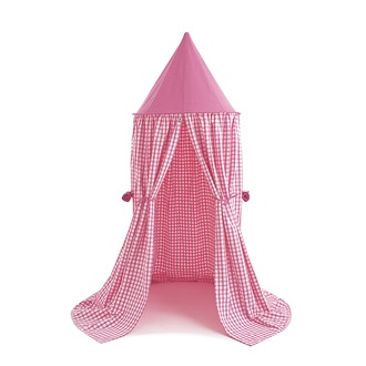 HANGING PLAY TENT in Candy Pink Gingham by Win Green