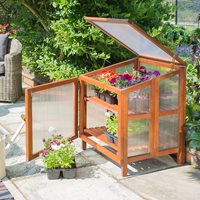 Product photograph of Rowlinson Hardwood Coldframe Greenhouse from Cuckooland
