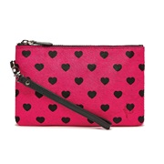 MIGHTY PURSE in Hot Pink Heart Pony Fur