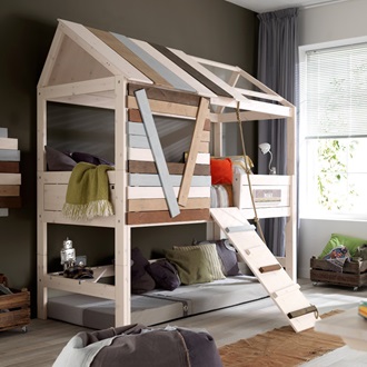  HIGH TREE HOUSE BED with Rope Ladder