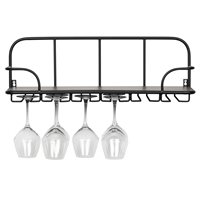 Product photograph of Woood Hugo Shelf With Wine Glass Rack from Cuckooland