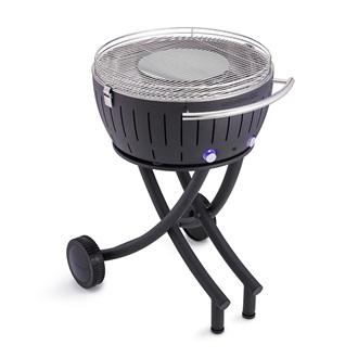 LOTUS GRILL XXL BBQ in Anthracite with Free Fire Lighter Gel & Charcoal