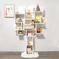 Product photograph of Mathy By Bols Louane Small Tree Bookcase - Mathy Pearl Grey from Cuckooland