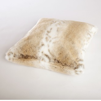 LYNX Faux Fur Cushion by Helen Moore