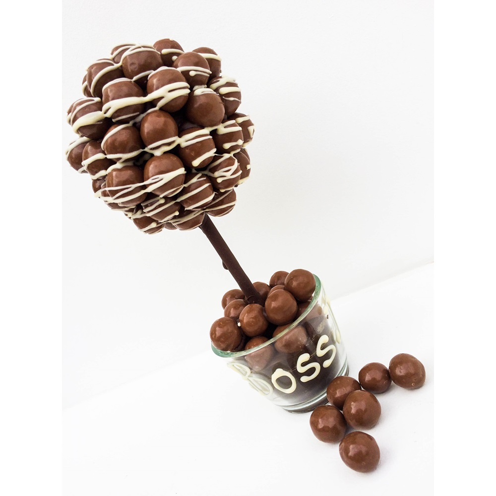 Personalised Malt Drizzle Chocolate Sweet Tree
