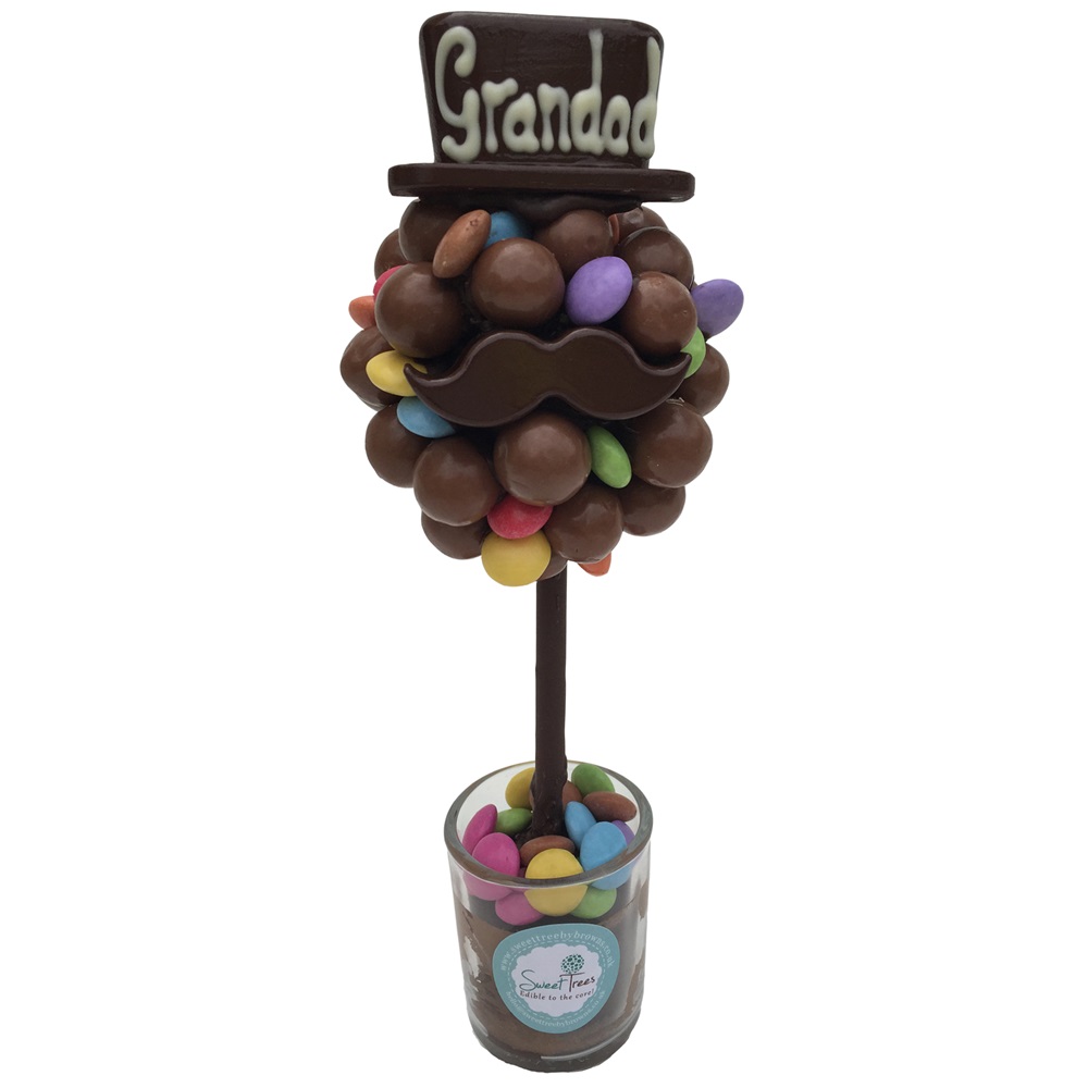 FATHERS DAY MALTESER & SMARTIES PERSONALISED SWEET TREE