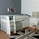 Urban Grey Midsleeper 1 Bed with Pull Out Desk, Cupboard and Chest of Drawers
