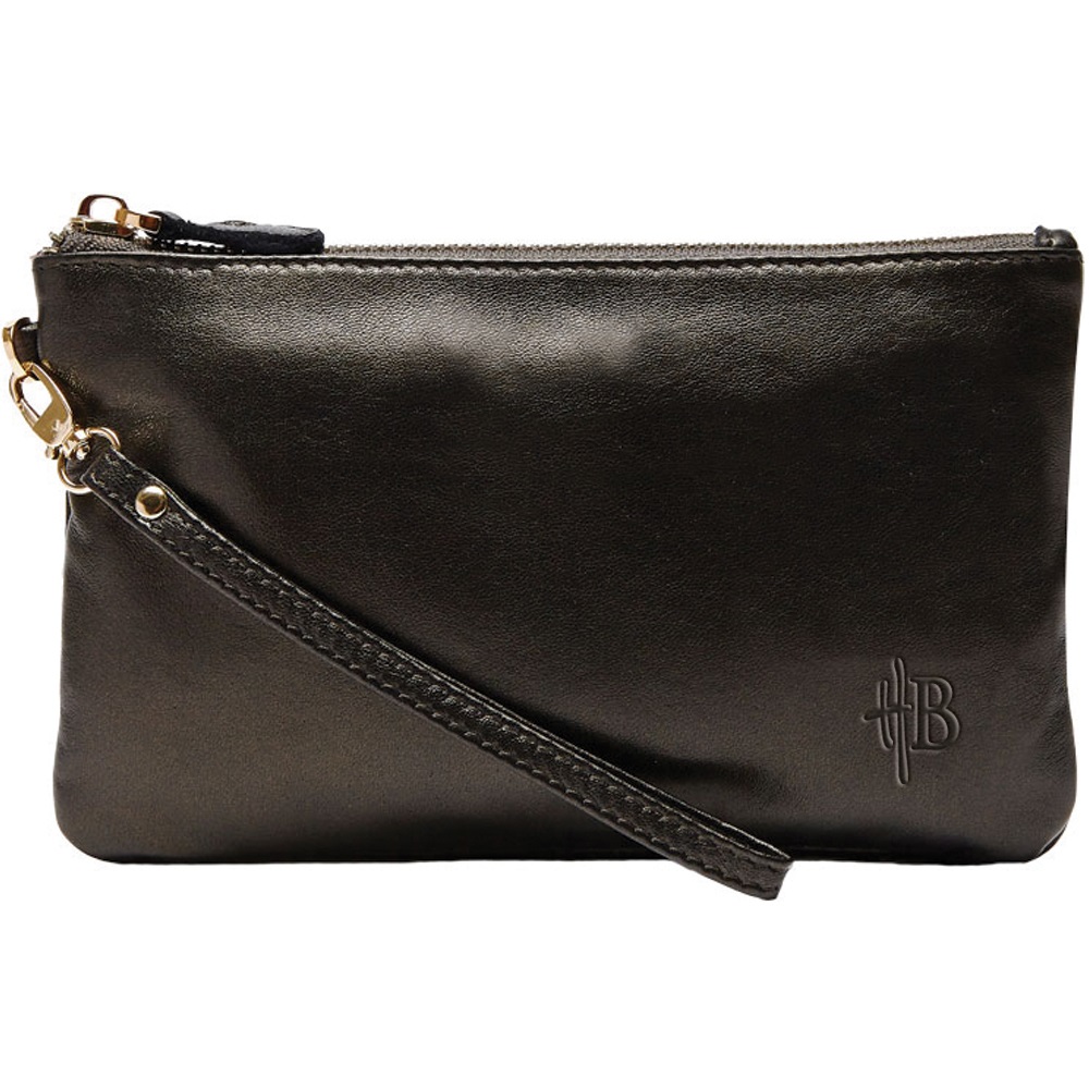MIGHTY PURSE in Black Shimmer Cow Leather By Handbag Butler