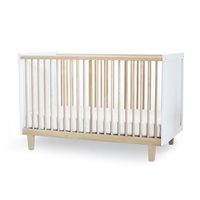 Product photograph of Oeuf Rhea Cot Bed In White Birch from Cuckooland