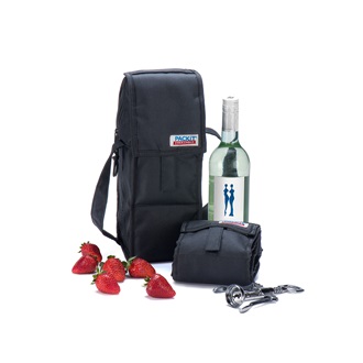 PACKIT FREEZABLE WINE CHILLER BAG in Black