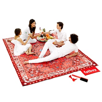 FATBOY PICNIC LOUNGE LUXURY OUTDOOR RUG in Red