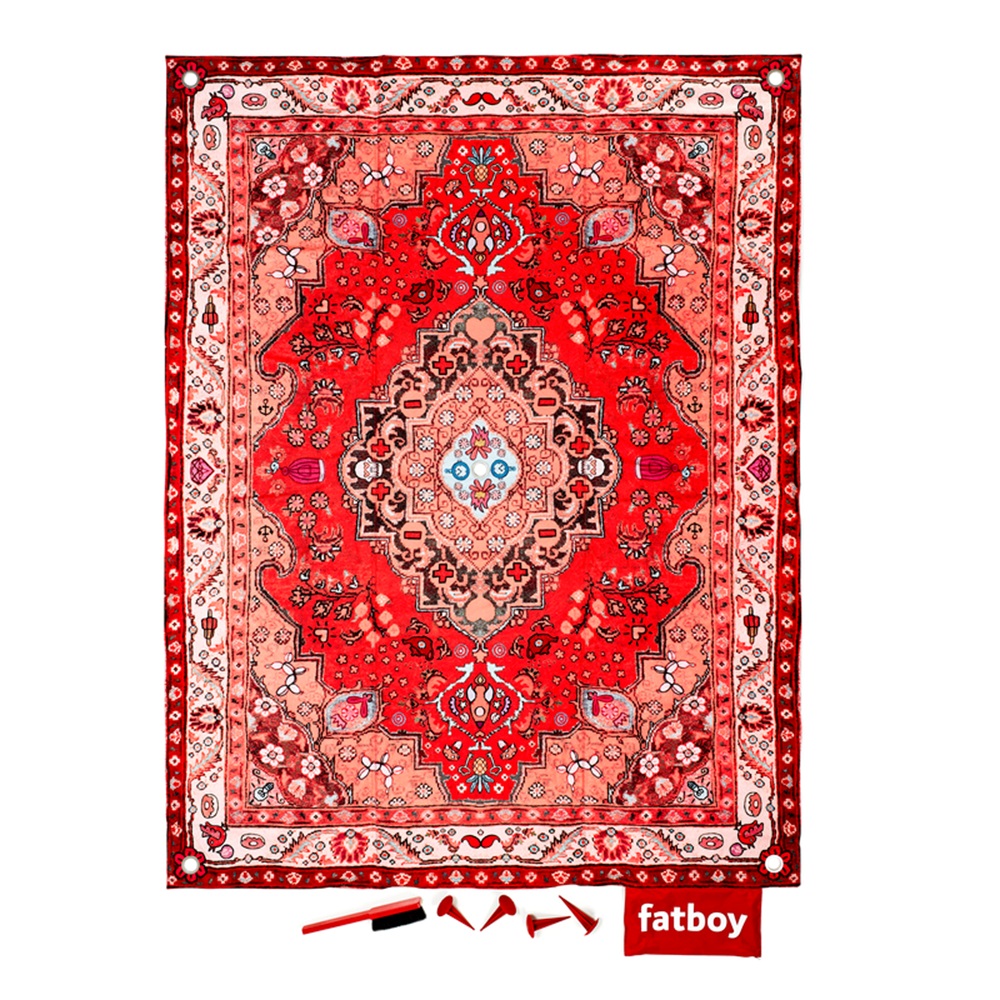FATBOY PICNIC LOUNGE LUXURY OUTDOOR RUG in Red 