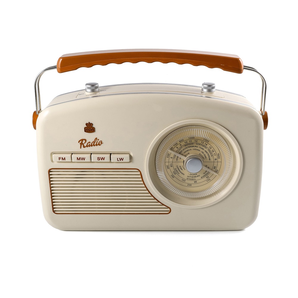 GPO RYDELL VINTAGE FOUR BAND RADIO in Cream