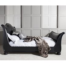 SAFARI LEATHER SLEIGH BED by 