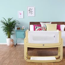 SNUZPOD 2: 3-in-1 BEDSIDE CRIB with Mattress in Sherbet