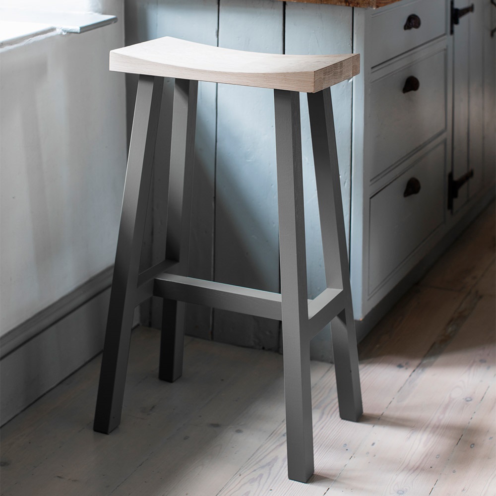 GARDEN TRADING TALL CLOCKHOUSE STOOL in Charcoal
