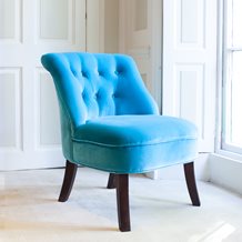 VELVET Occasional Tub Chair in Turquoise