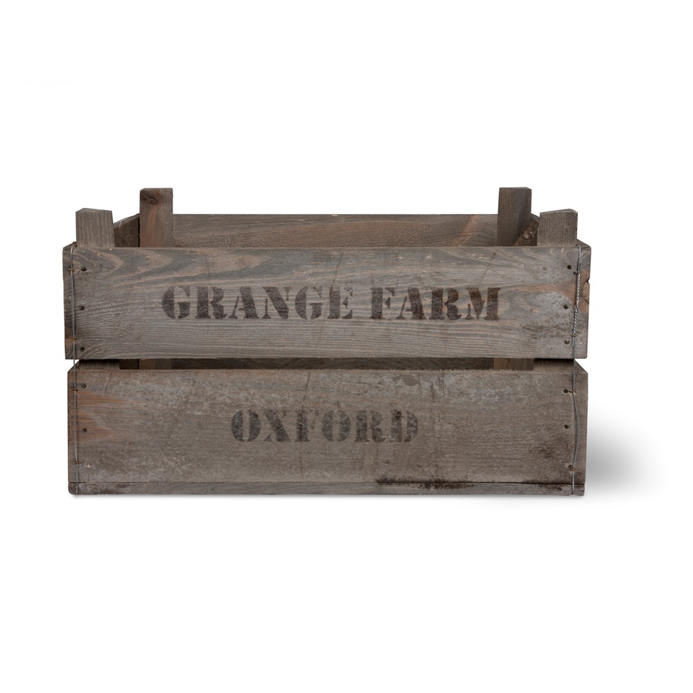  VINTAGE WOODEN FRUIT CRATE by Garden Trading