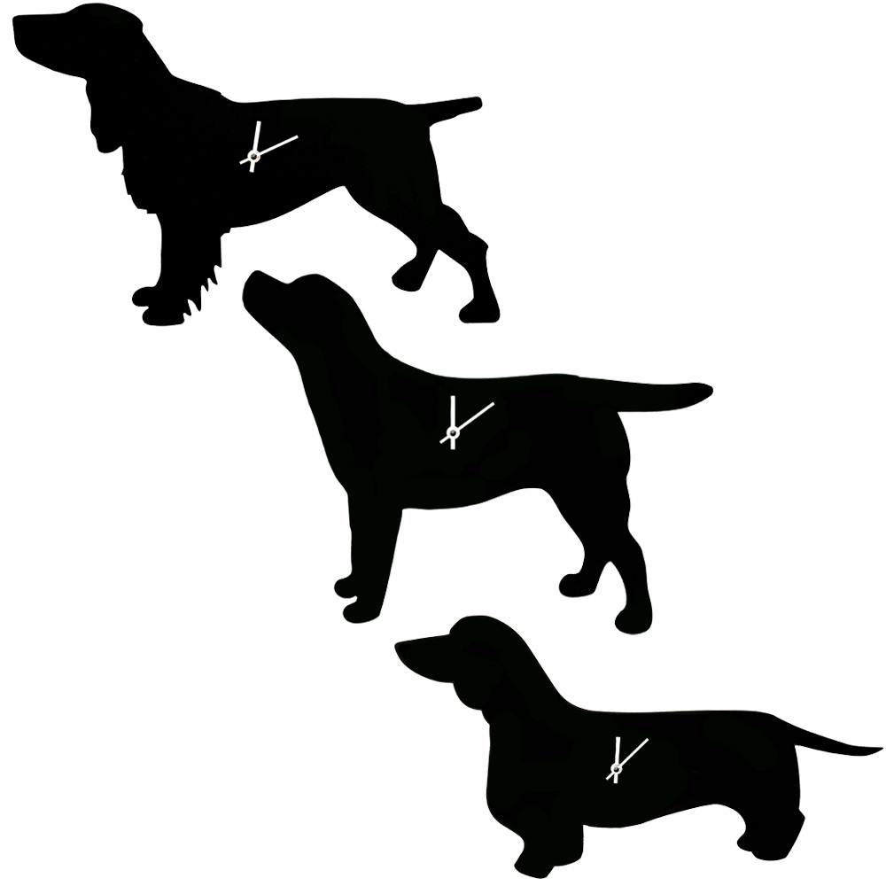 Wagging Tail Dog Clock In Dachshund - The Labrador Company | Cuckooland
