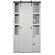 Woood Barn Solid Pine Cabinet with Sliding Door in Concrete Grey