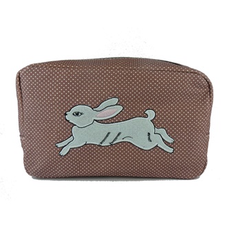 COSMETIC BAG in White Rabbit Design