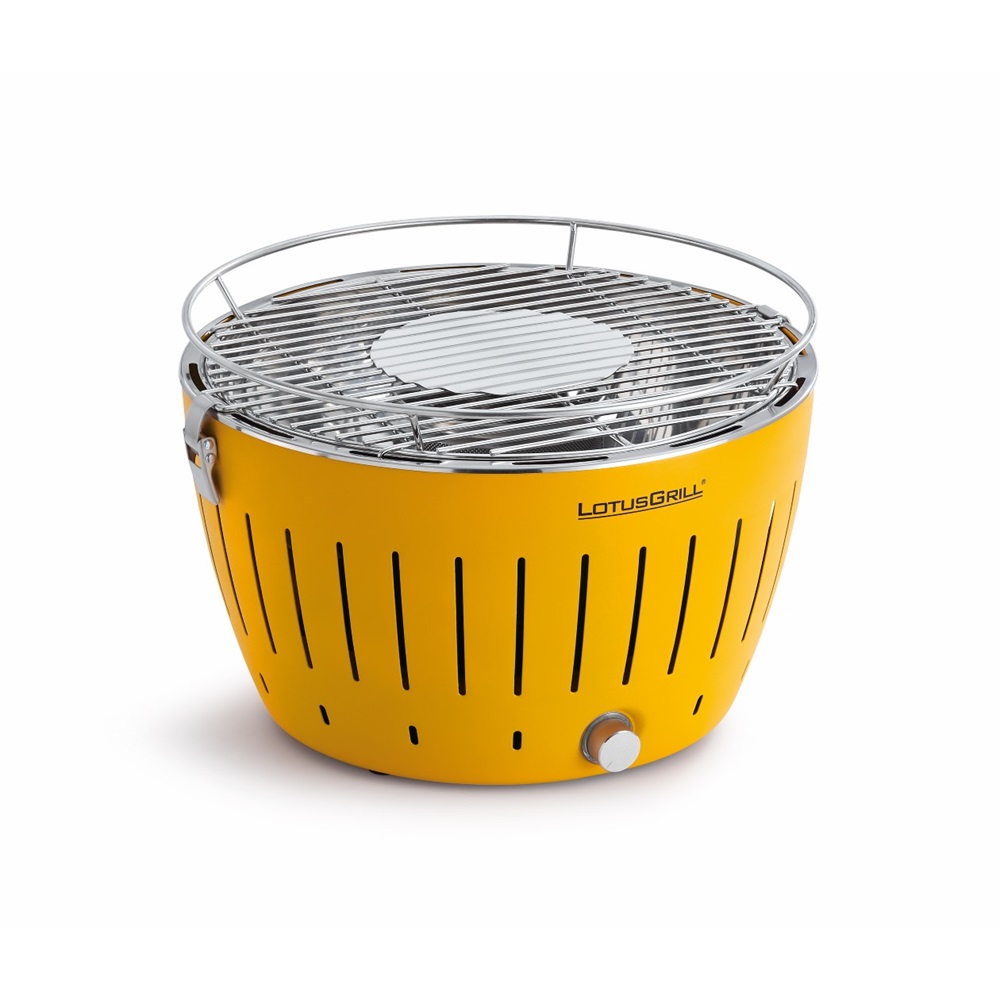 LOTUS GRILL BBQ in Yellow with Free Lighter Gel & Charcoal