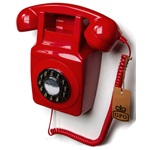 RETRO WALLPHONE 746 in Red