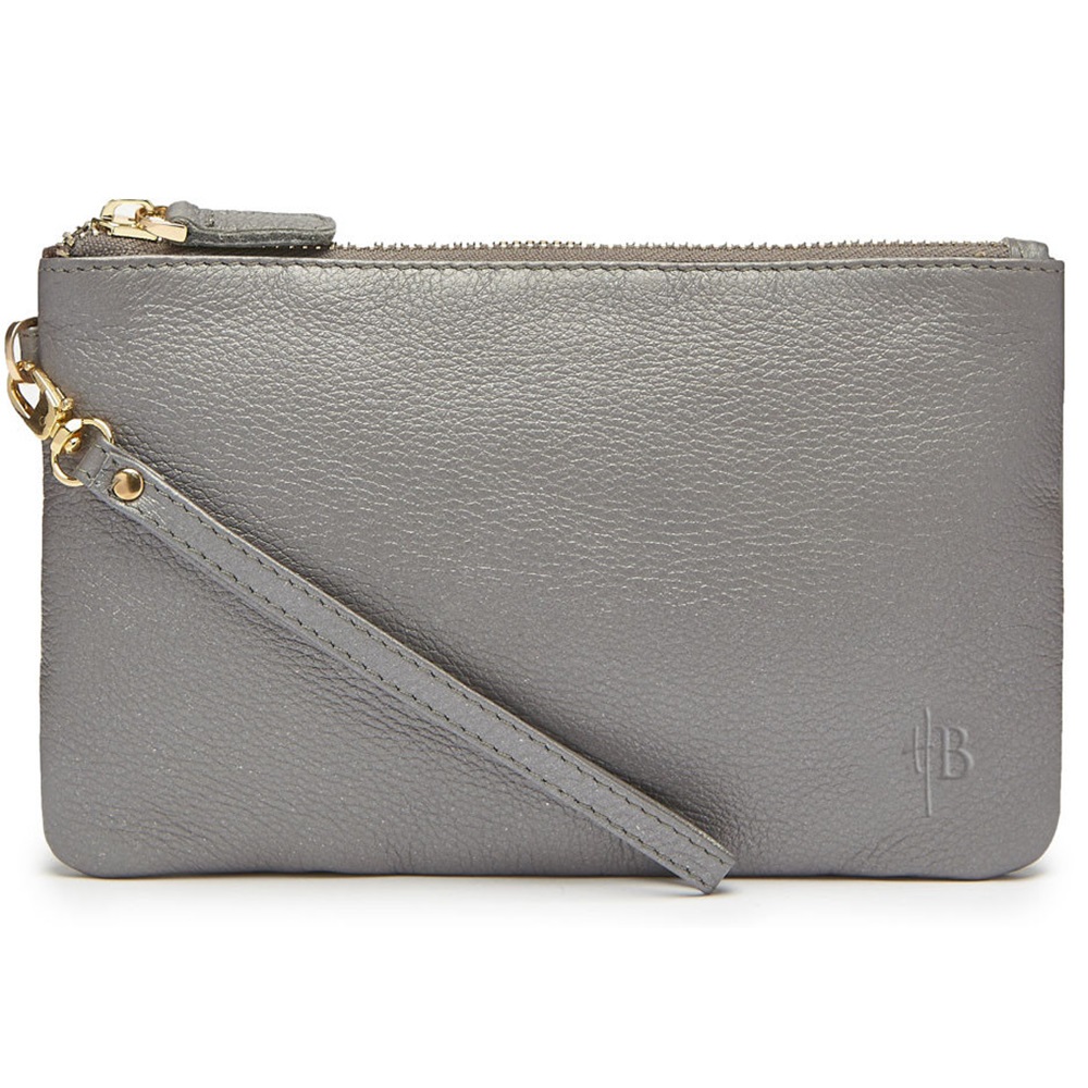 Mighty Purse in Grey Shimmer Cow Leather