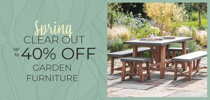 up to 40% OFF Garden Furniture