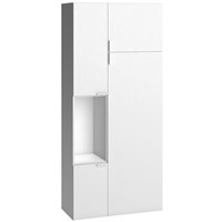 Vox 4 You 2 Door Cabinet with Built in Storage in White