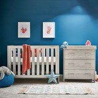 Obaby Nika Mini Cot Bed 2 Piece Nursery Furniture Set 