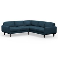 Hutch Rise Textured Weave 5 Seater Plus Corner Sofa with Round Arms 